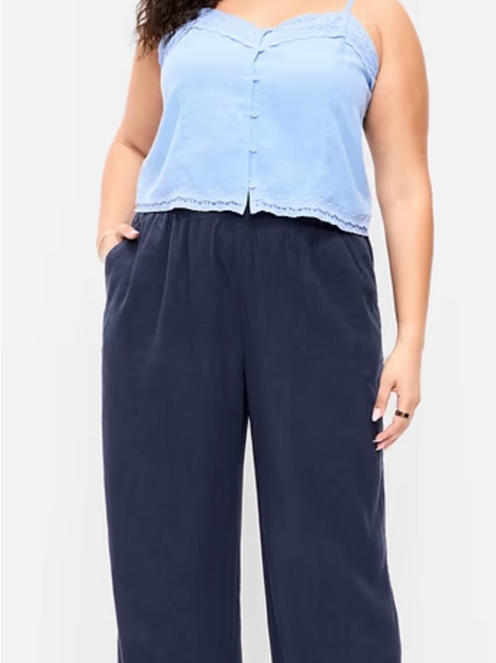 Old Navy Linen Wide-Leg Pants
